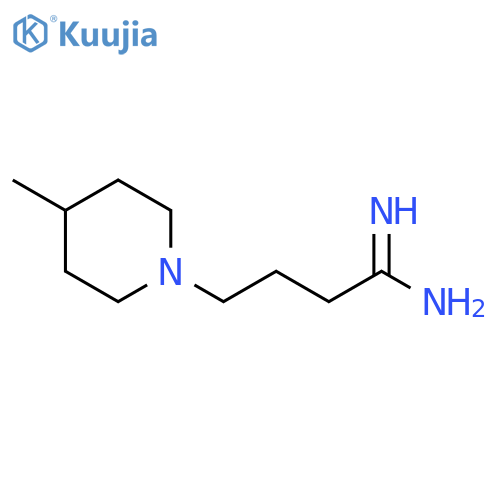 1-Piperidinebutanimidamide, 4-methyl- structure