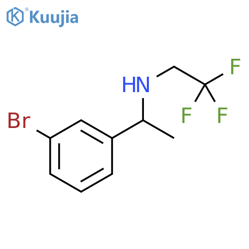 1-(3-bromophenyl)ethyl(2,2,2-trifluoroethyl)amine structure