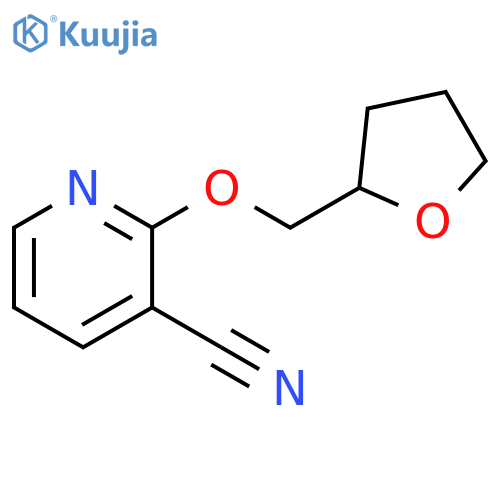 2-[(oxolan-2-yl)methoxy]pyridine-3-carbonitrile structure