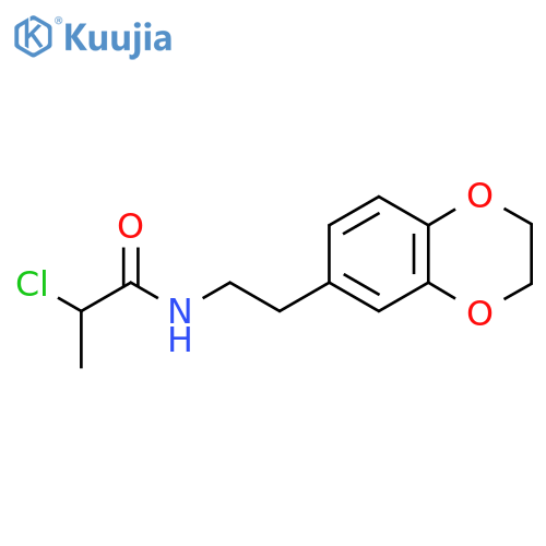 2-Chloro-N-2-(2,3-dihydro-1,4-benzodioxin-6-yl)ethylpropanamide structure
