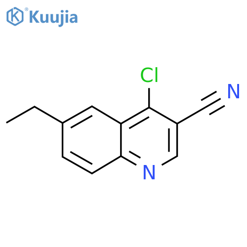 4-Chloro-6-ethylquinoline-3-carbonitrile structure