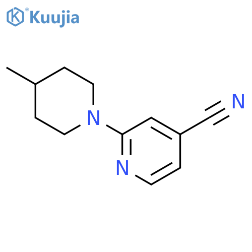 2-(4-Methylpiperidin-1-yl)isonicotinonitrile structure