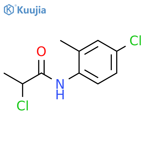 2-chloro-N-(4-chloro-2-methylphenyl)propanamide structure