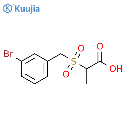 2-(3-Bromophenyl)methanesulfonylpropanoic Acid structure