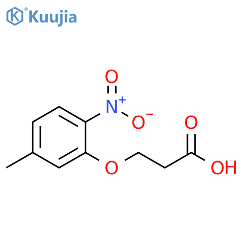 3-(5-methyl-2-nitrophenoxy)propanoic acid structure