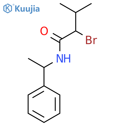 2-Bromo-3-methyl-N-(1-phenylethyl)butanamide structure