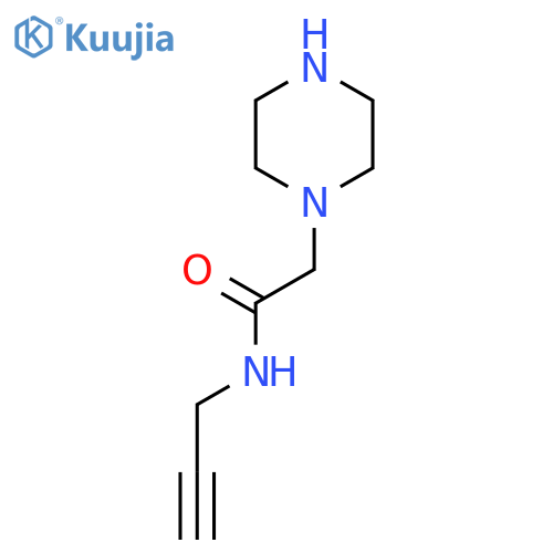 2-(Piperazin-1-yl)-N-(prop-2-yn-1-yl)acetamide structure