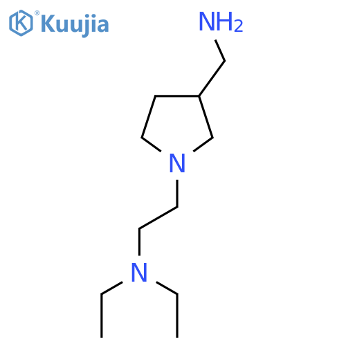 1-{1-[2-(diethylamino)ethyl]pyrrolidin-3-yl}methanamine structure