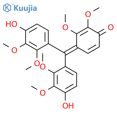 4-[Bis(4-hydroxy-2,3-dimethoxyphenyl)methylidene]-2,3-dimethoxycyclohexa-2,5-dien-1-one structure