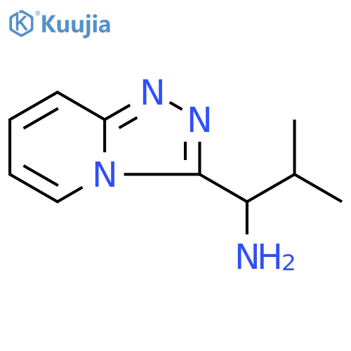2-Methyl-1-{1,2,4triazolo4,3-apyridin-3-yl}propan-1-amine structure