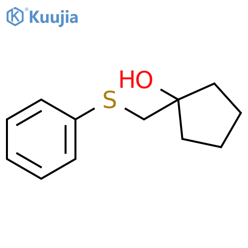 1-[(phenylsulfanyl)methyl]cyclopentan-1-ol structure