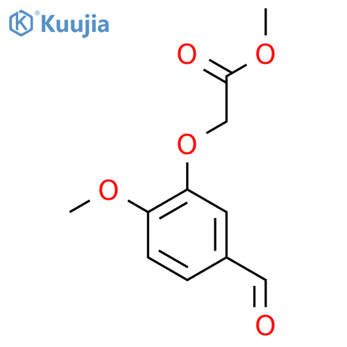 Methyl 2-(5-formyl-2-methoxyphenoxy)acetate structure