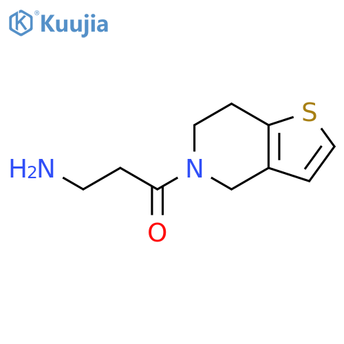 3-Amino-1-{4H,5H,6H,7H-thieno3,2-cpyridin-5-yl}propan-1-one structure