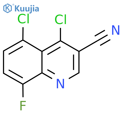 4,5-Dichloro-8-fluoroquinoline-3-carbonitrile structure