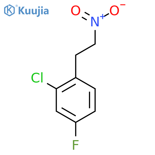 2-chloro-4-fluoro-1-(2-nitroethyl)benzene structure