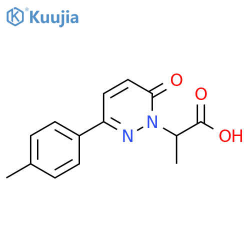 2-[3-(4-methylphenyl)-6-oxo-1,6-dihydropyridazin-1-yl]propanoic acid structure