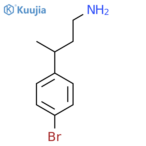 3-(4-bromophenyl)butan-1-amine structure