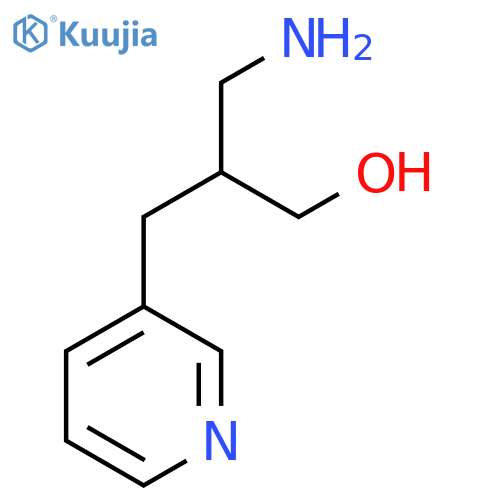 3-Amino-2-[(pyridin-3-yl)methyl]propan-1-ol structure