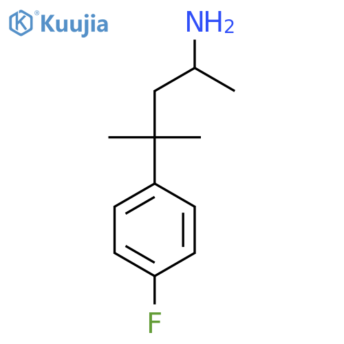 Benzenepropanamine, 4-fluoro-α,γ,γ-trimethyl- structure