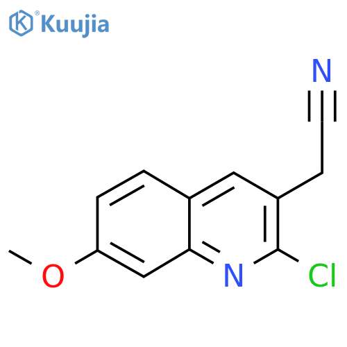 2-(2-Chloro-7-methoxyquinolin-3-yl)acetonitrile structure