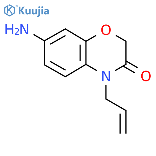 7-amino-4-(prop-2-en-1-yl)-3,4-dihydro-2H-1,4-benzoxazin-3-one structure
