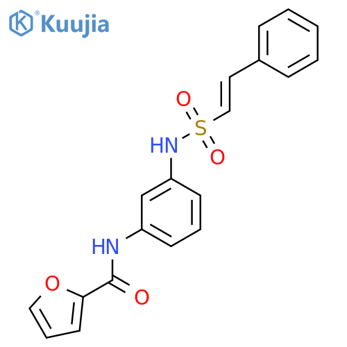 N-[3-(2-phenylethenesulfonamido)phenyl]furan-2-carboxamide structure
