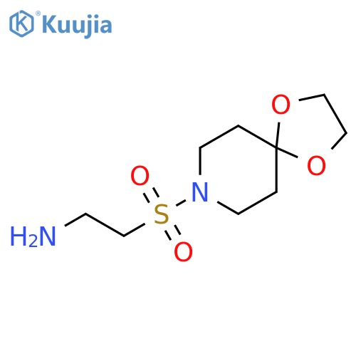 Ethanamine, 2-(1,4-dioxa-8-azaspiro[4.5]dec-8-ylsulfonyl)- structure