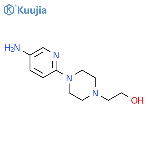 2-[4-(5-Amino-2-pyridinyl)-1-piperazinyl]-1-ethanol structure