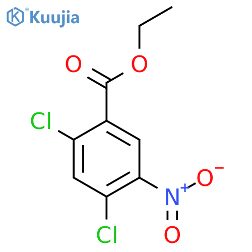 Ethyl 2,4-dichloro-5-nitrobenzoate structure
