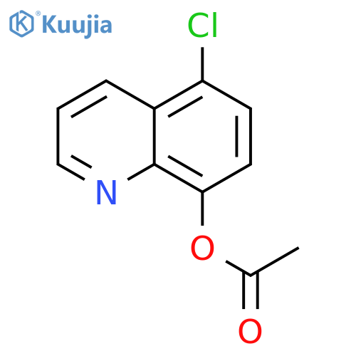 8-Quinolinol,5-chloro-, 8-acetate structure