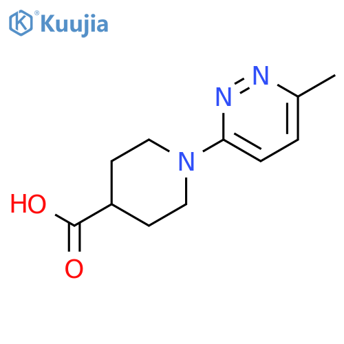 1-(6-methylpyridazin-3-yl)piperidine-4-carboxylic acid structure
