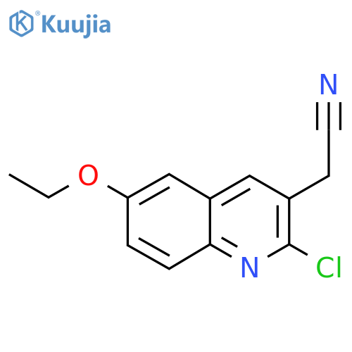 2-(2-Chloro-6-ethoxyquinolin-3-yl)acetonitrile structure