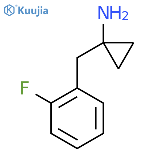 1-(2-fluorophenyl)methylcyclopropan-1-amine structure