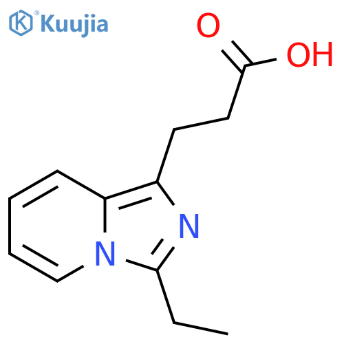 3-(3-Ethylimidazo[1,5-a]pyridin-1-yl)propanoic acid structure