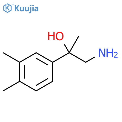 1-amino-2-(3,4-dimethylphenyl)propan-2-ol structure