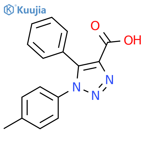1-(4-Methylphenyl)-5-phenyl-1H-1,2,3-triazole-4-carboxylic acid structure