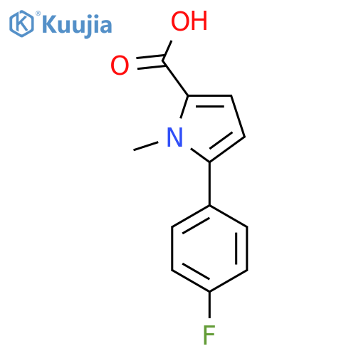 5-(4-fluorophenyl)-1-methyl-1H-pyrrole-2-carboxylic acid structure