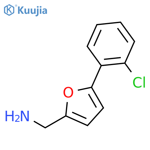 1-5-(2-Chlorophenyl)-2-furylmethanamine structure