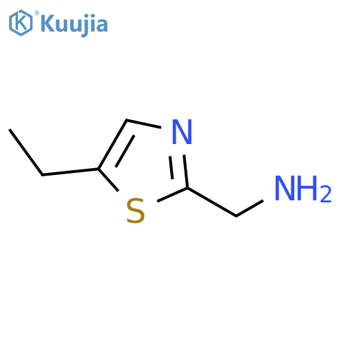 (5-ethyl-1,3-thiazol-2-yl)methanamine structure