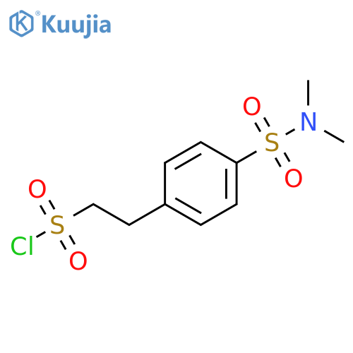 2-4-(dimethylsulfamoyl)phenylethane-1-sulfonyl chloride structure