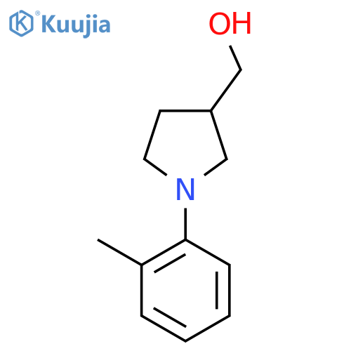 1-(2-methylphenyl)pyrrolidin-3-ylmethanol structure