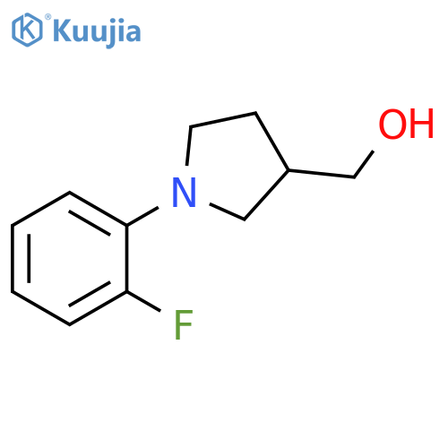 1-(2-Fluorophenyl)pyrrolidin-3-ylmethanol structure