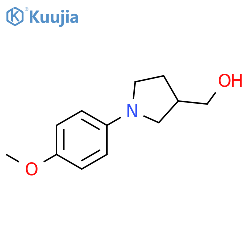 1-(4-Methoxyphenyl)pyrrolidin-3-ylmethanol structure