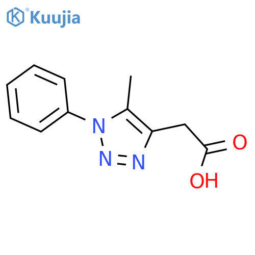 2-(5-methyl-1-phenyl-1H-1,2,3-triazol-4-yl)acetic acid structure