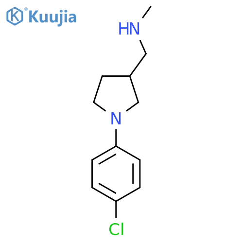 {[1-(4-Chlorophenyl)pyrrolidin-3-yl]methyl}(methyl)amine structure