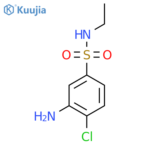 3-Amino-4-chloro-N-ethylbenzenesulfonamide structure