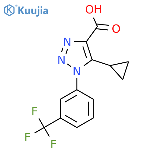 5-Cyclopropyl-1-3-(trifluoromethyl)phenyl-1H-1,2,3-triazole-4-carboxylic Acid structure
