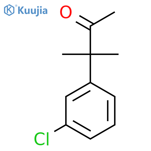 3-(3-Chlorophenyl)-3-methylbutan-2-one structure