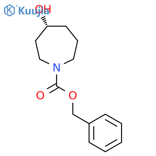 N-Cbz-hexahydro-1H-azepin-4(R)-ol structure