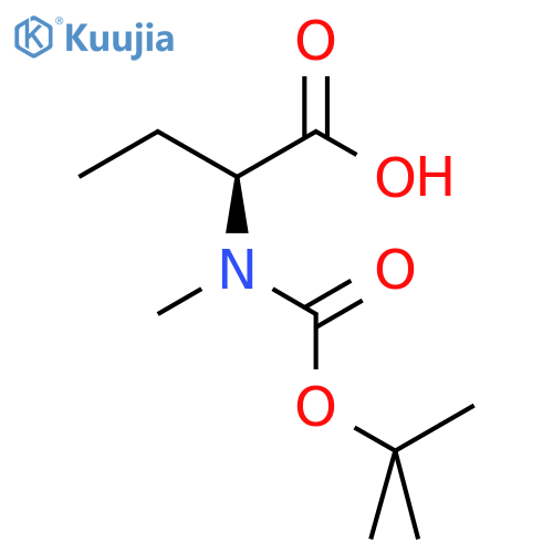 (2S)-2-{(tert-butoxy)carbonyl(methyl)amino}butanoic acid structure